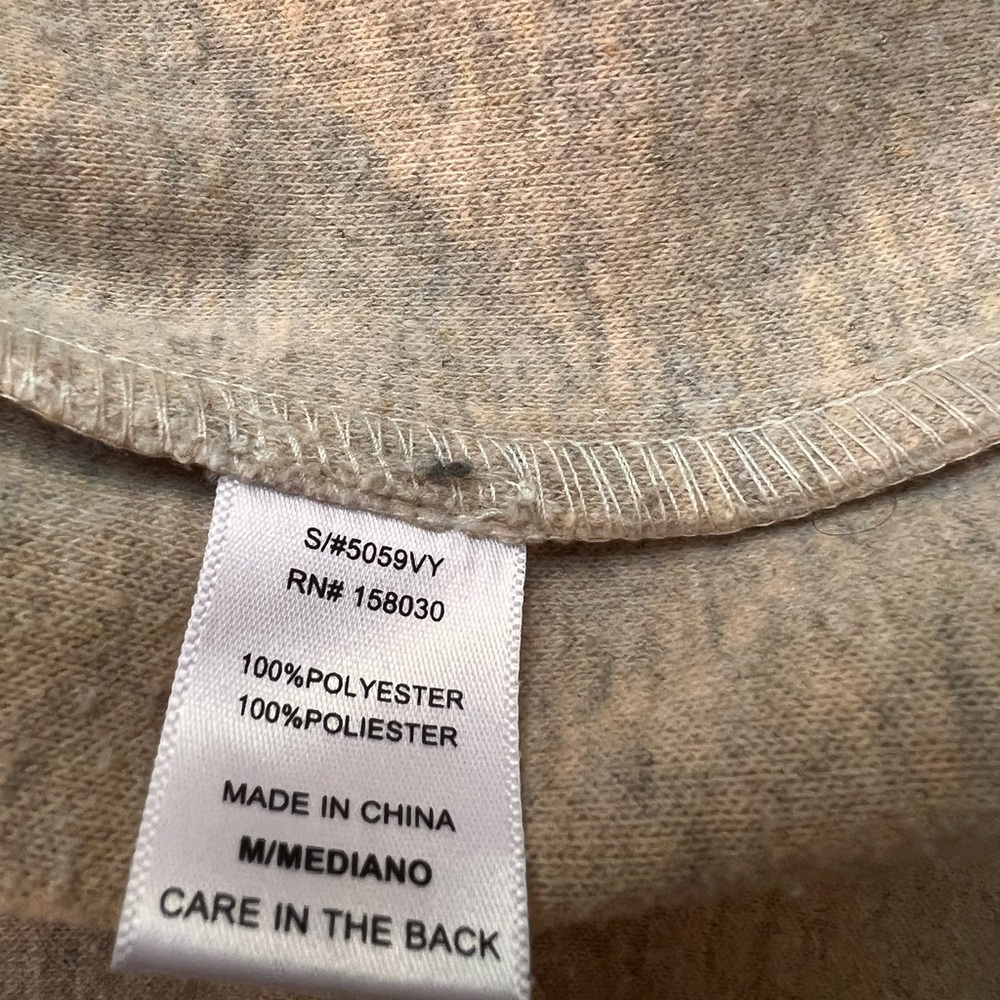 Love Tree Soft Heather beige flannel women vest - Medium - Picture 6 of 12